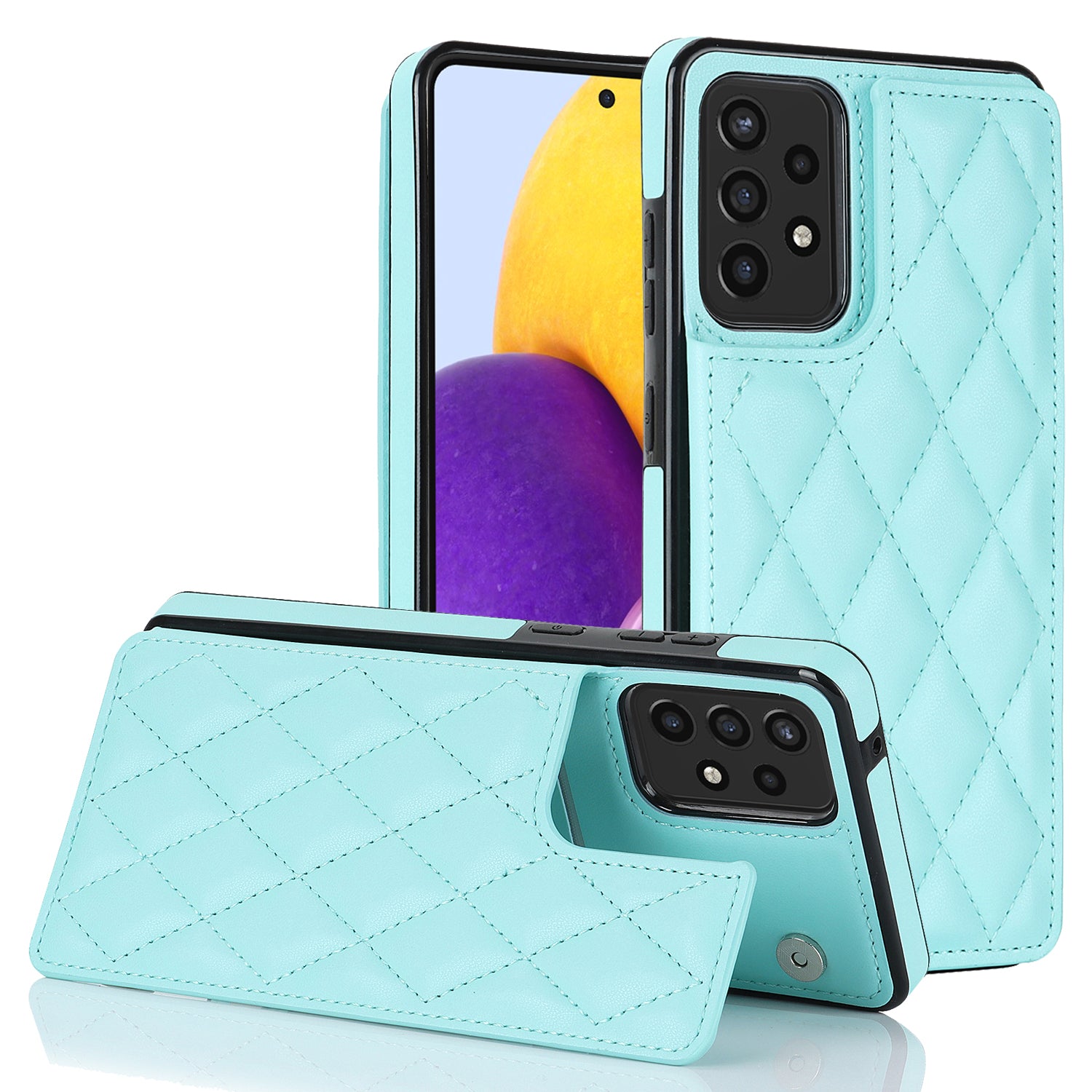 For Samsung Galaxy A52 4G / 5G / A52s 5G RFID Blocking Phone Case Card Holder Leather TPU Kickstand Cover For Samsung Galaxy A52 4G / 5G / A52s 5G RFID Blocking Phone Case Card Holder Leather TPU Kickstand Cover